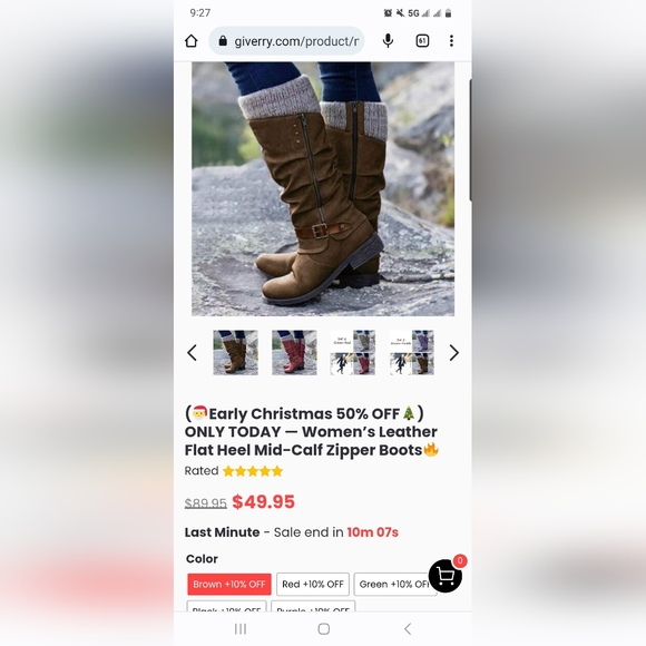 BRAND NEW Size 10 Boots - Picture 6 of 14